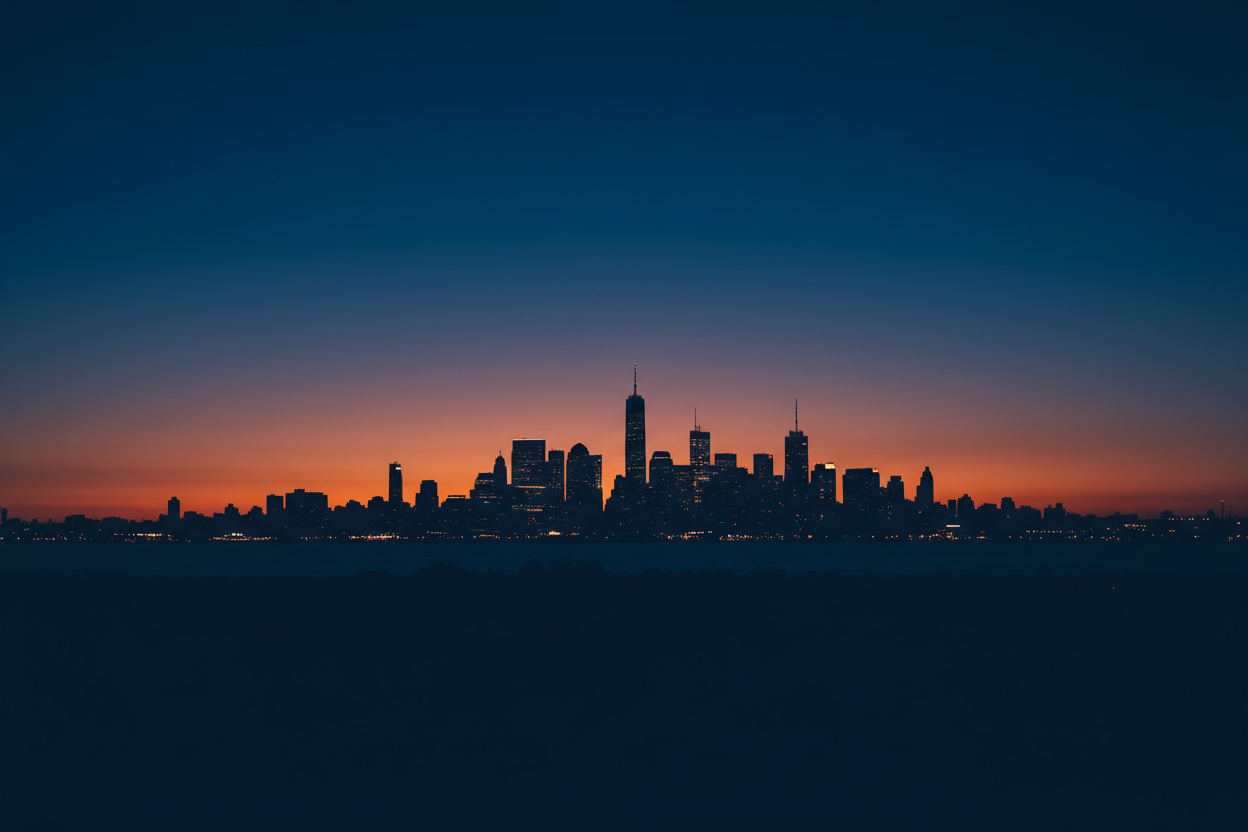 NYC Nighttime Skyline Hero Banner